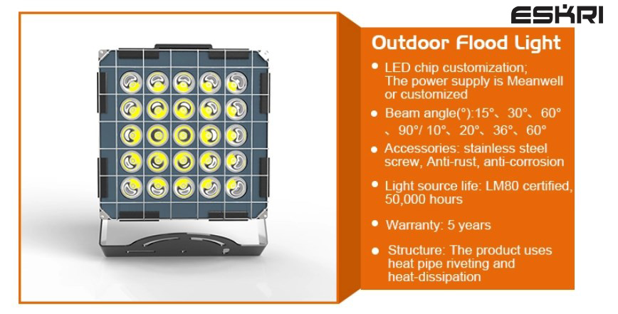 Tampilan lampu sorot lapangan golf 400 watt